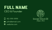 Leafy Herbs Circle  Business Card Image Preview