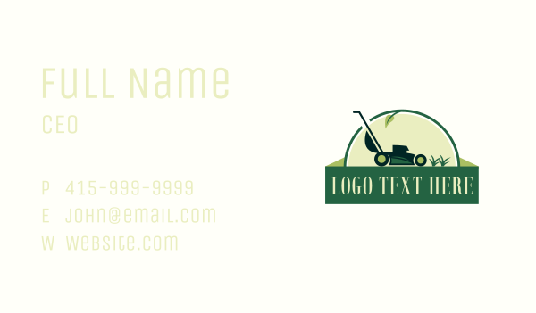  Lawn Care Gardening Lawn Mower Business Card Design Image Preview