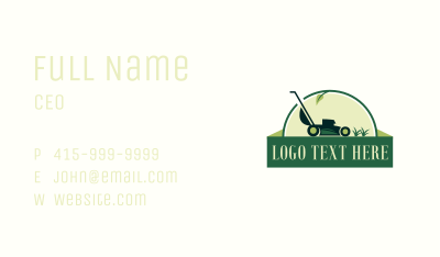  Lawn Care Gardening Lawn Mower Business Card Image Preview