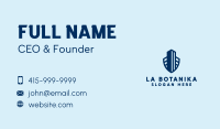 Blue Tower Building  Business Card Image Preview