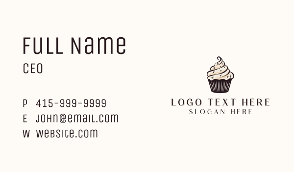 Sweet Cupcake Dessert  Business Card Design Image Preview