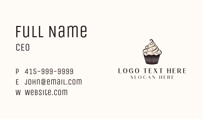 Sweet Cupcake Dessert  Business Card Image Preview