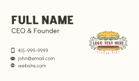 Burger Restaurant Diner Business Card Design