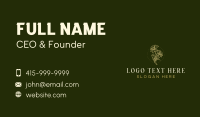 Rustic Floral Boutique Business Card Design