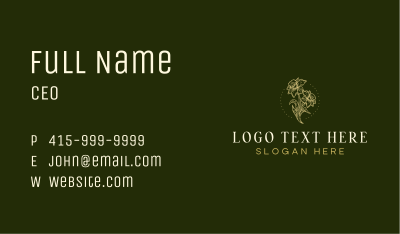 Rustic Floral Boutique Business Card Image Preview