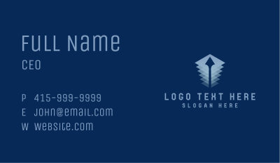 Blue Arrow Company Business Card Image Preview