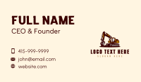 Construction Excavator Demolition Business Card Preview