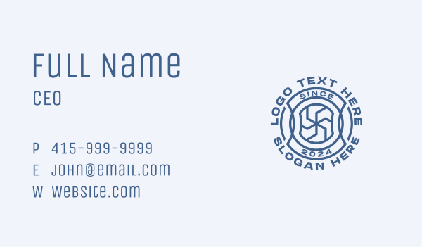 Generic Industrial Tech Business Card Design Image Preview