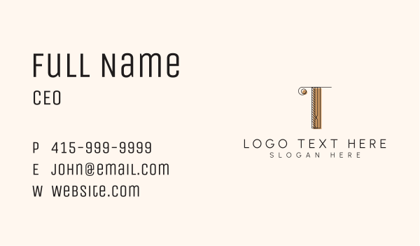 Letter T Publishing  Business Card Design Image Preview