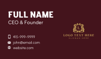 Classic Luxury Crest Business Card Preview