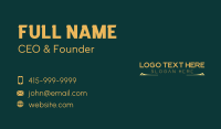 Premium Luxury Wordmark Business Card Design