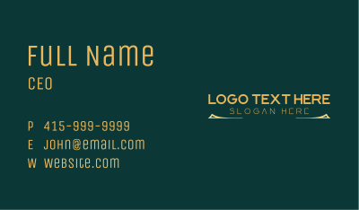 Premium Luxury Wordmark Business Card Image Preview