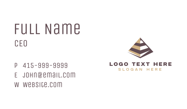 Studio Pyramid Creative Business Card Design Image Preview