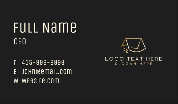 Luxury Roofing Apartment Business Card Design Image Preview