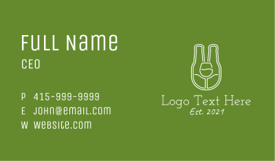 Minimalist Beer Bottle  Business Card Image Preview