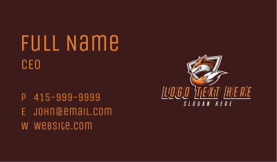 Wild Fox Gaming Business Card Image Preview