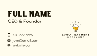 Light Bulb Beer Business Card Preview