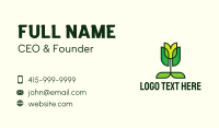 Eco Flower Tulip Business Card Preview