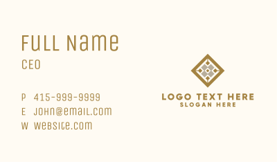 Diamond Luxury Tile Business Card Image Preview