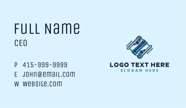 Plumber Pipe Wrench Business Card Design Image Preview