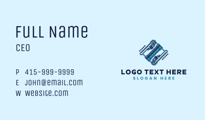 Plumber Pipe Wrench Business Card Image Preview