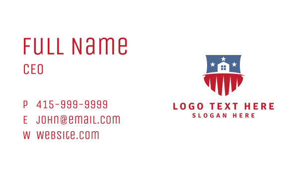 USA Real Estate Business Card Design Image Preview