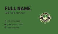 Chainsaw Forest Logger Business Card Image Preview