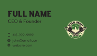 Chainsaw Forest Logger Business Card Image Preview