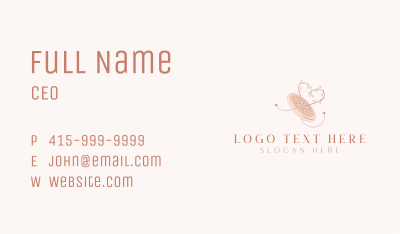 Button Leaf Heart Tailoring Business Card Image Preview