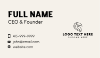 Black Minimalist Toucan  Business Card Image Preview