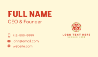 Mayan Sun Mask Business Card Design