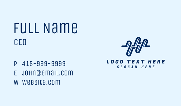 Generic Wave Line  Business Card Design Image Preview