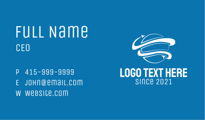 White Globe Logistics Business Card Image Preview