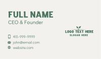 Green Nature Wordmark Business Card Image Preview