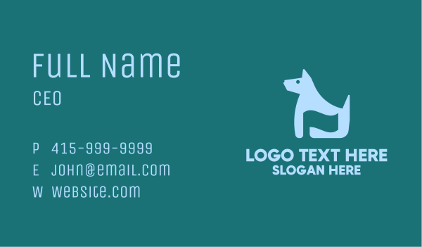 Pet Dog Flag Business Card Design Image Preview