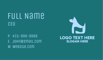 Pet Dog Flag Business Card Image Preview