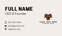 Brown Friendly Dog Business Card Image Preview
