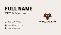 Brown Friendly Dog Business Card Image Preview