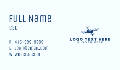 Aerial Drone Quadrotor Business Card Image Preview