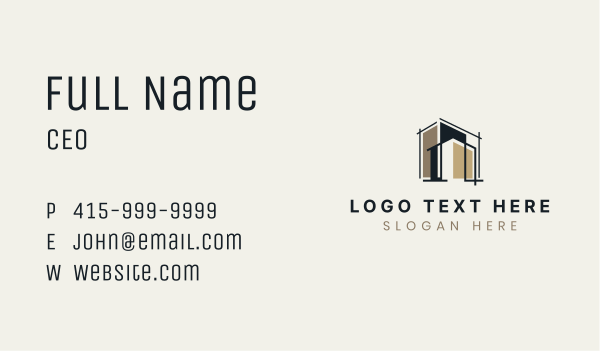 Home Builder Architecture Business Card Design Image Preview