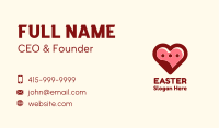 Lovely Heart Message Bubble Business Card Image Preview