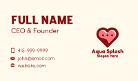 Lovely Heart Message Bubble Business Card Image Preview