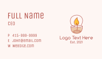 Relaxing Scented Candle Business Card Image Preview