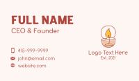 Relaxing Scented Candle Business Card Design