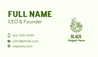 Organic Leaf Coffee Bean Business Card Image Preview