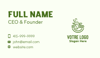 Organic Leaf Coffee Bean Business Card Image Preview