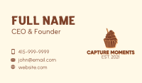 Baked Chocolate Cupcake Business Card Image Preview