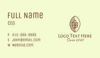 Organic Coffee Bean Cafe Business Card Image Preview