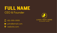 Cute Yellow Butterfly  Business Card Design