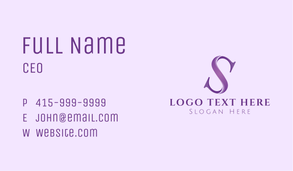 Corporate Letter S Business Card Design Image Preview